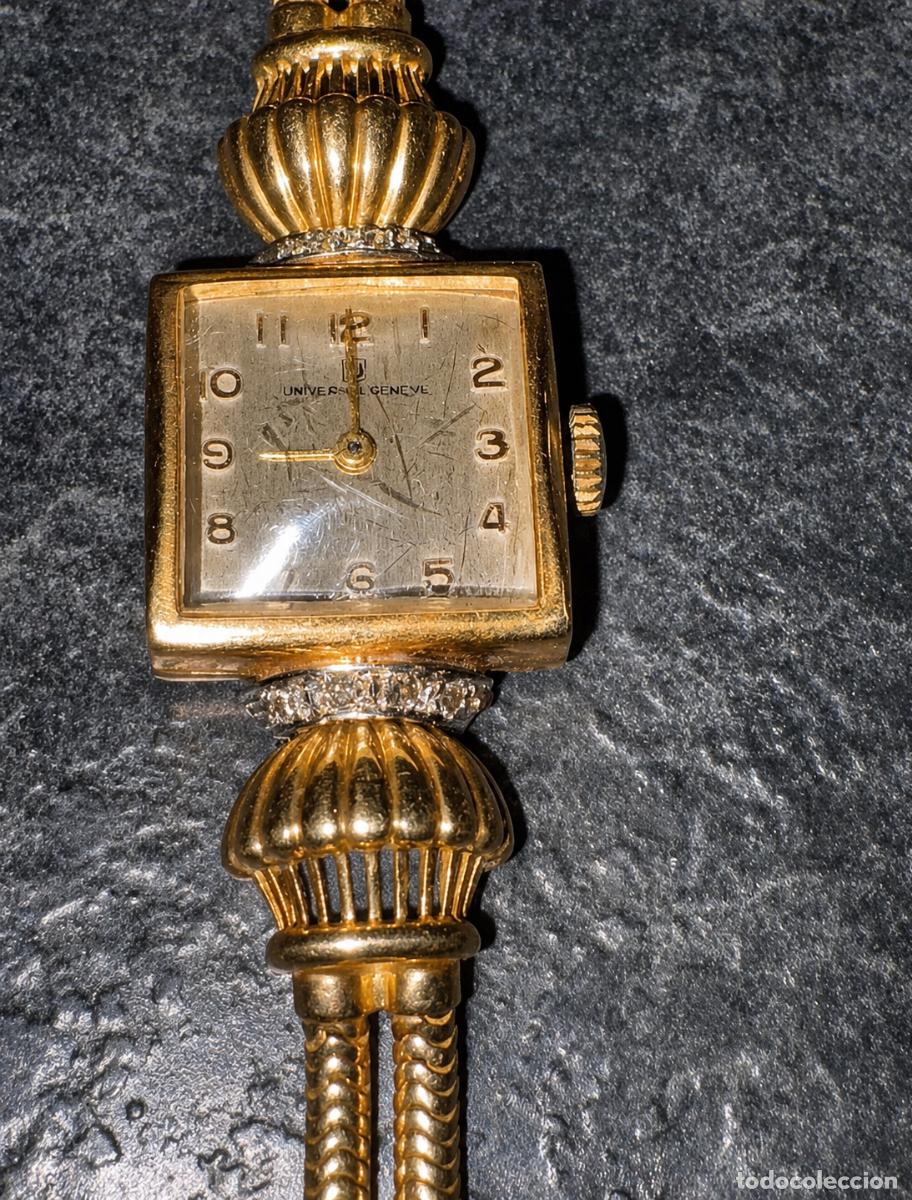 Vintage: Reloj Joya Universal Gen&egrave;ve Oro - Foto 9
