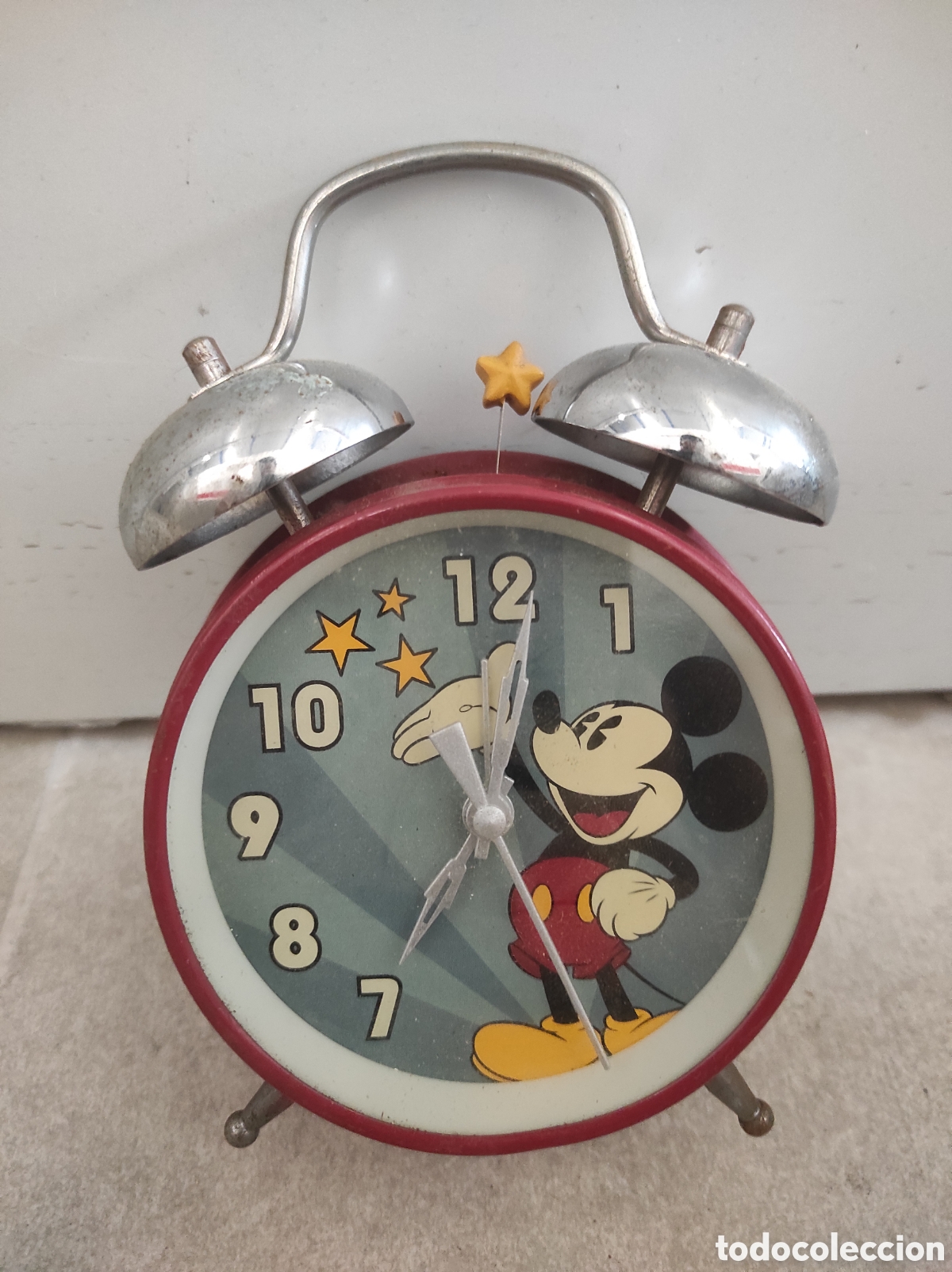 Vintage: Reloj despertador Mickey Mouse. A&ntilde;os 80-90