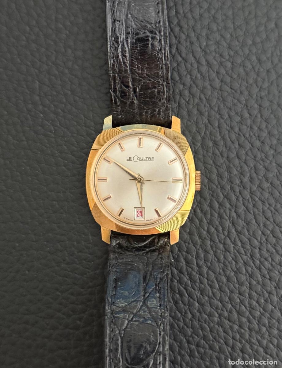 Vintage: Reloj LeCoultre date plaqu&eacute; oro. Excelente condici&oacute;n