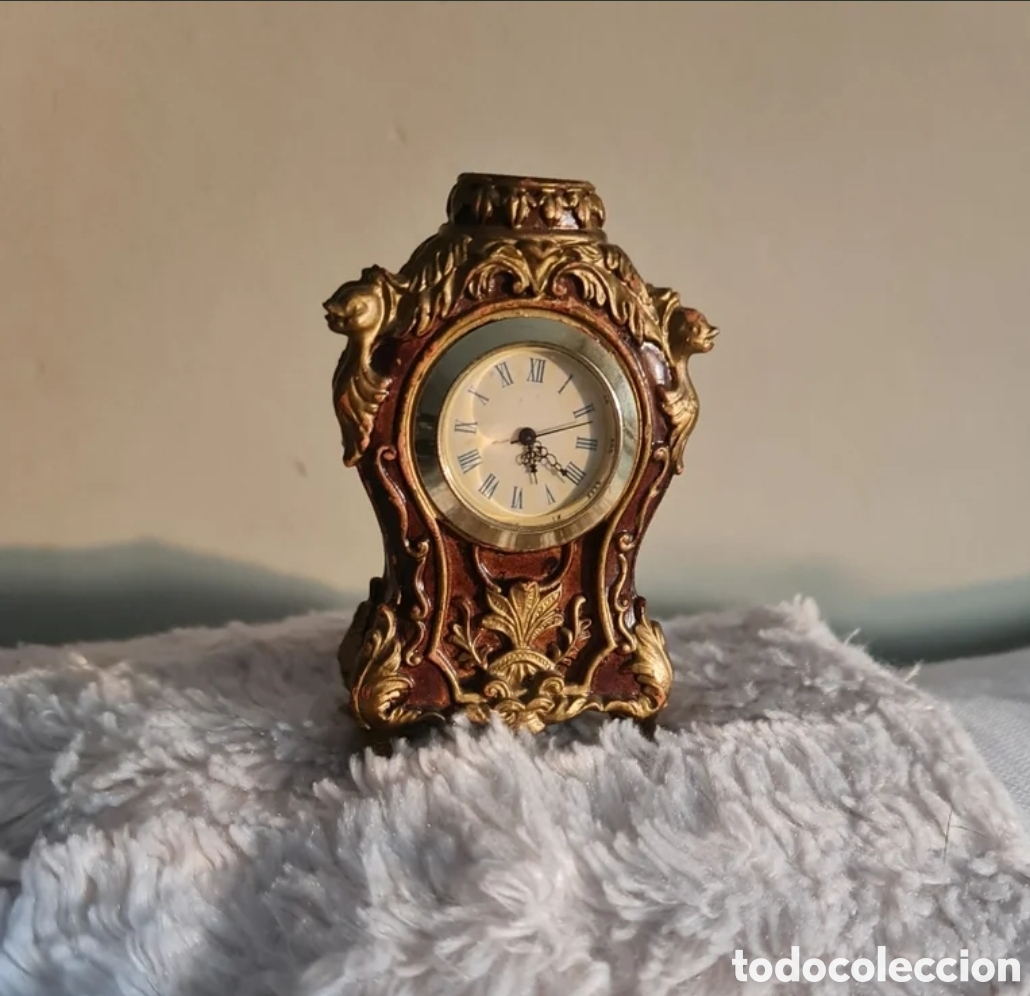 Vintage: Bracket miniatura Reloj de sobremesa Colecci&oacute;n