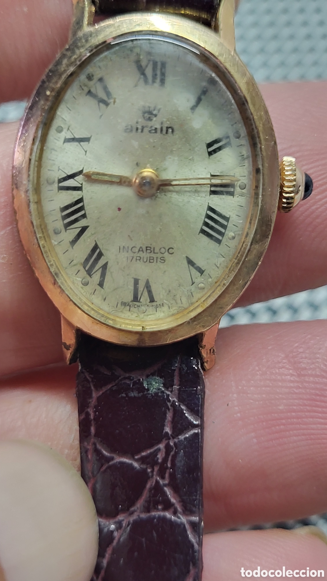 Vintage: Reloj pulsera carga manual Se&ntilde;ora Airin
