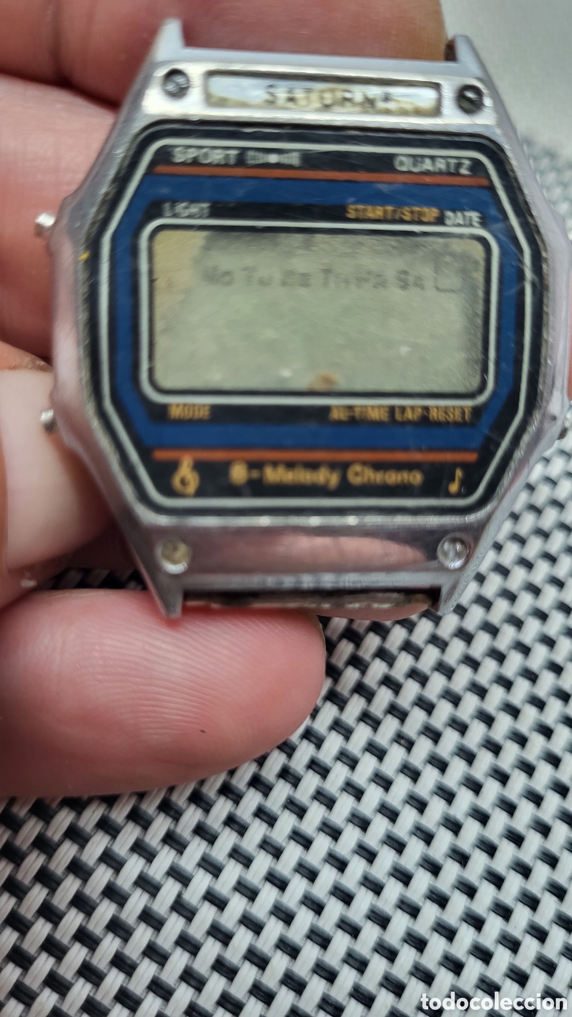 Vintage: Reloj pulsera quartz digital Saturn