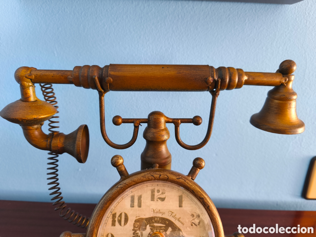 Vintage: Tel&eacute;fono Reloj decoraci&oacute;n - Foto 3
