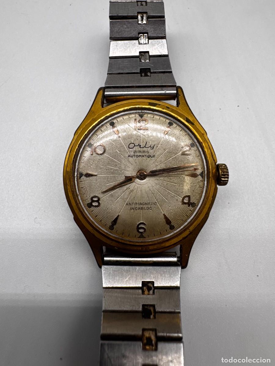 Vintage: RELOJ ORLY 21 RUBIS AUTOMATIQUE ANTIMAGNETIC INCABLOC VINTAGE DORADO