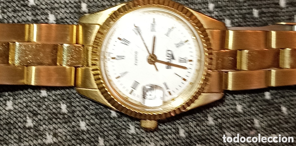 Vintage: Reloj Lotus Excellent 9750 De Colecci&oacute;n &ndash; Mujer Chapado Oro y Acero