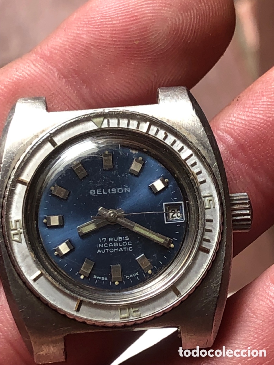 Vintage: Reloj autom&aacute;tico bisel tipo baquelita - Foto 5
