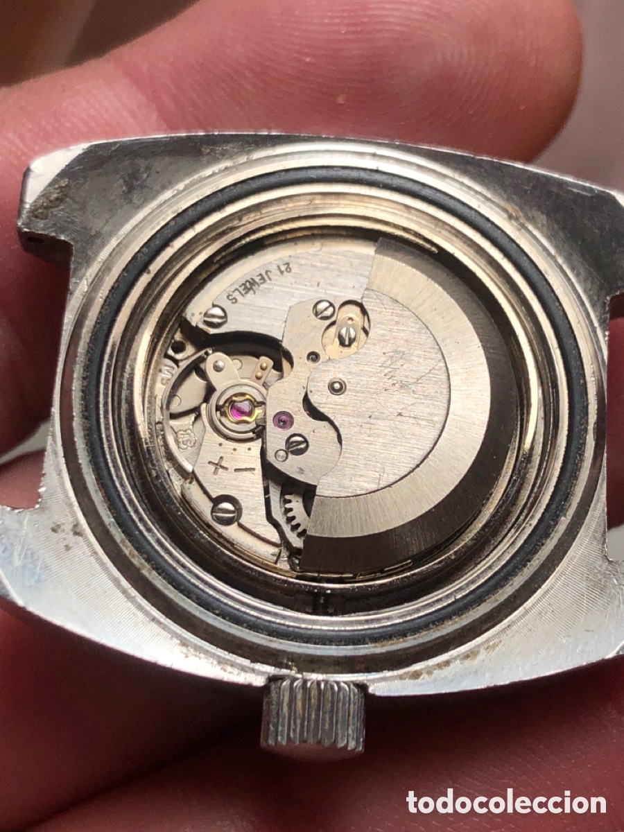 Vintage: Reloj autom&aacute;tico bisel tipo baquelita - Foto 8