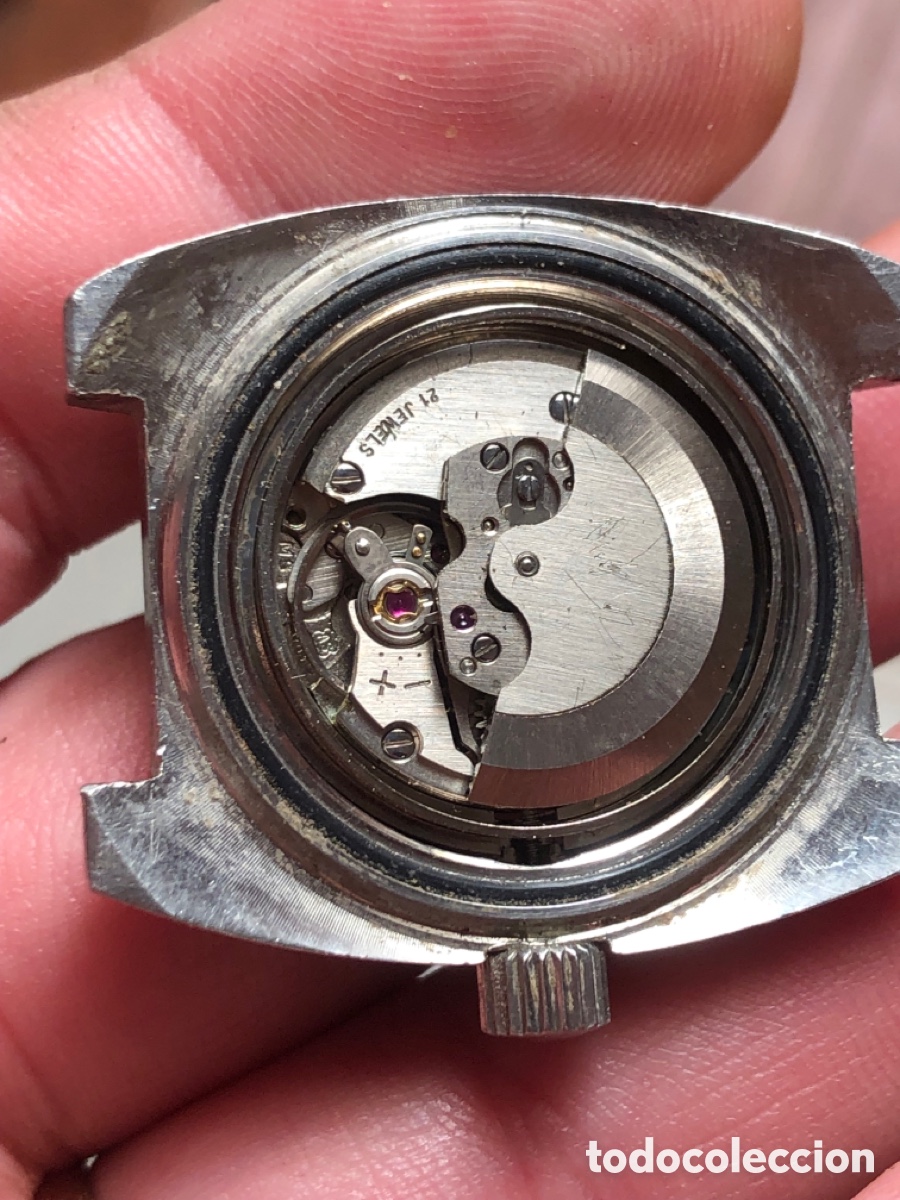 Vintage: Reloj autom&aacute;tico bisel tipo baquelita - Foto 9