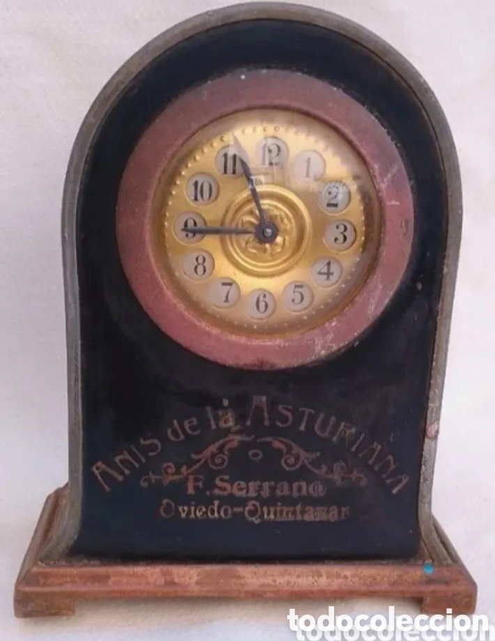 Vintage: Antiguo reloj sobremesa publicidad