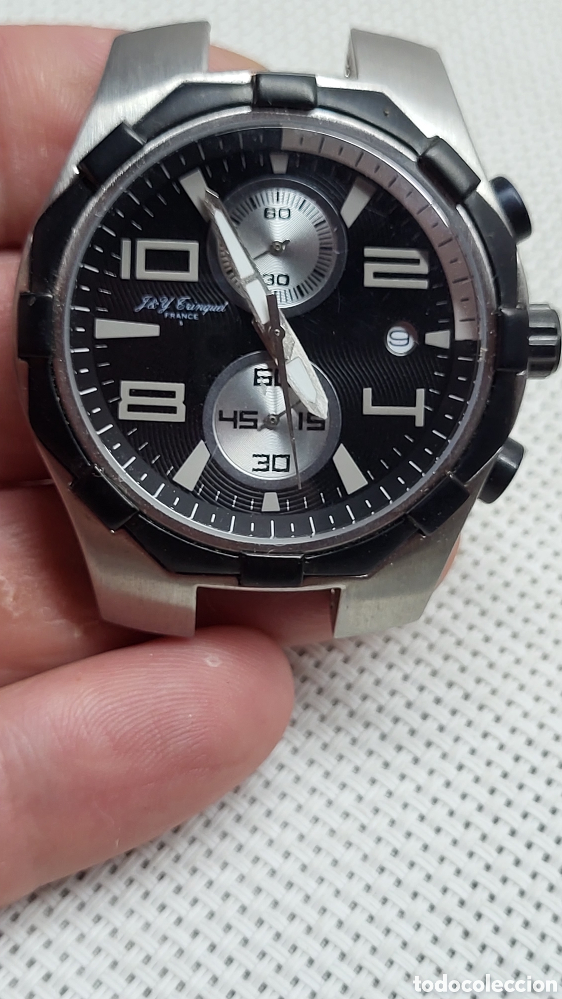 Vintage: Reloj pulsera cronograph J&Y Crinquet France