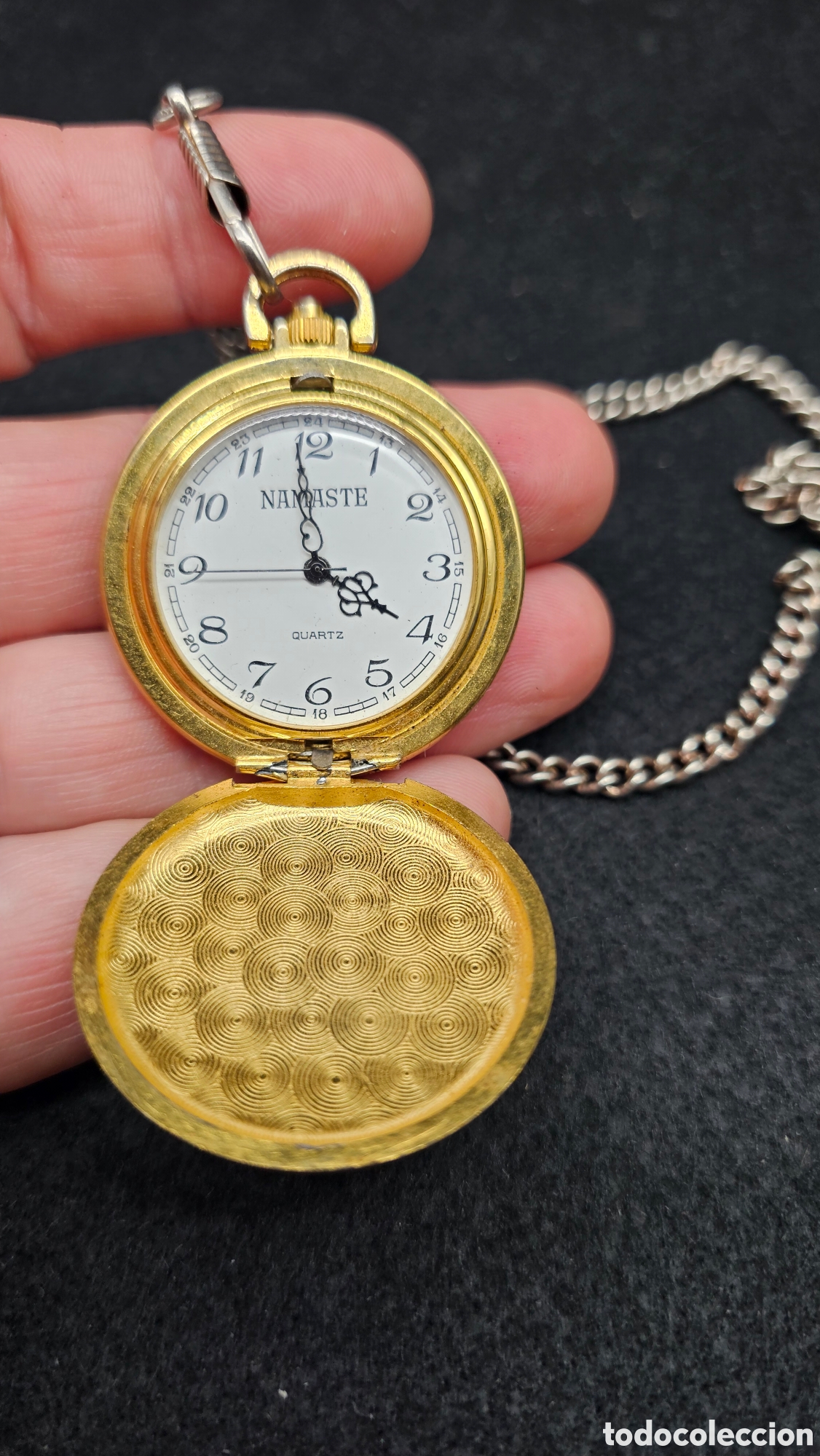 Vintage: Reloj de bolsillo con leontina