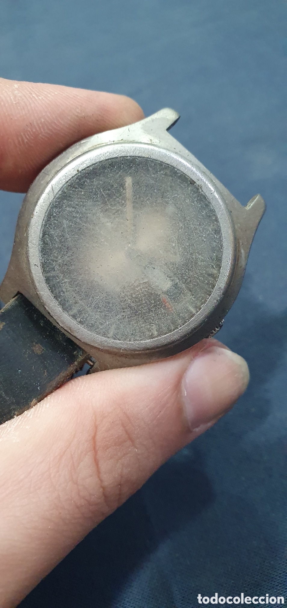 Vintage: Reloj Edox acero gran tama&ntilde;o. A&ntilde;os 70. (L138)