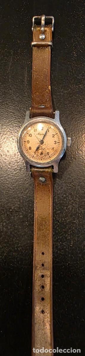 Vintage: Reloj de pulsera Alpina vintage cuerda manual con peque&ntilde;o segundero &ndash; Suizo a&ntilde;os 40/50