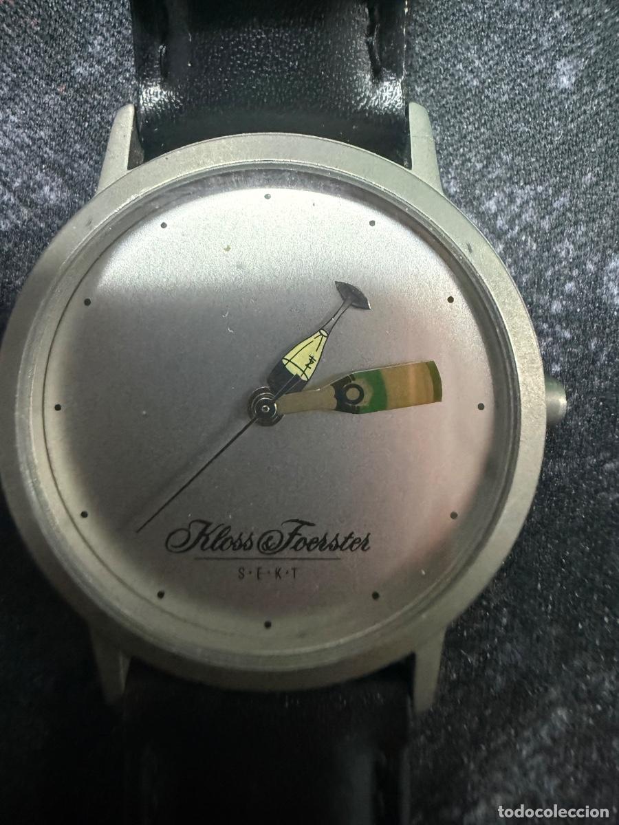 Vintage: Kloss & Foerster SEKT Men&rsquo;s Titanium Quartz Watch Champagne Bottle Hands Working