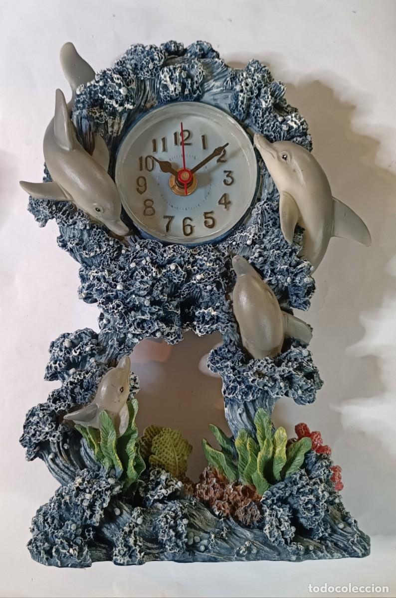 Vintage: RELOJ DECORATIVO TEMATICA MARINA. NUEVO SIN USAR.