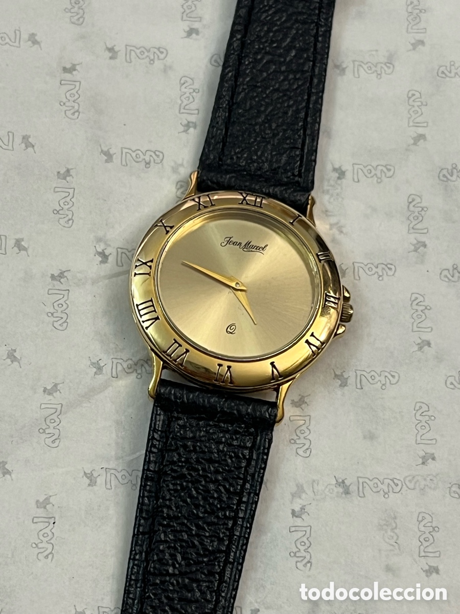 Vintage: ✅ reloj Jean Marcel cuarzo chapado en oro vintage
