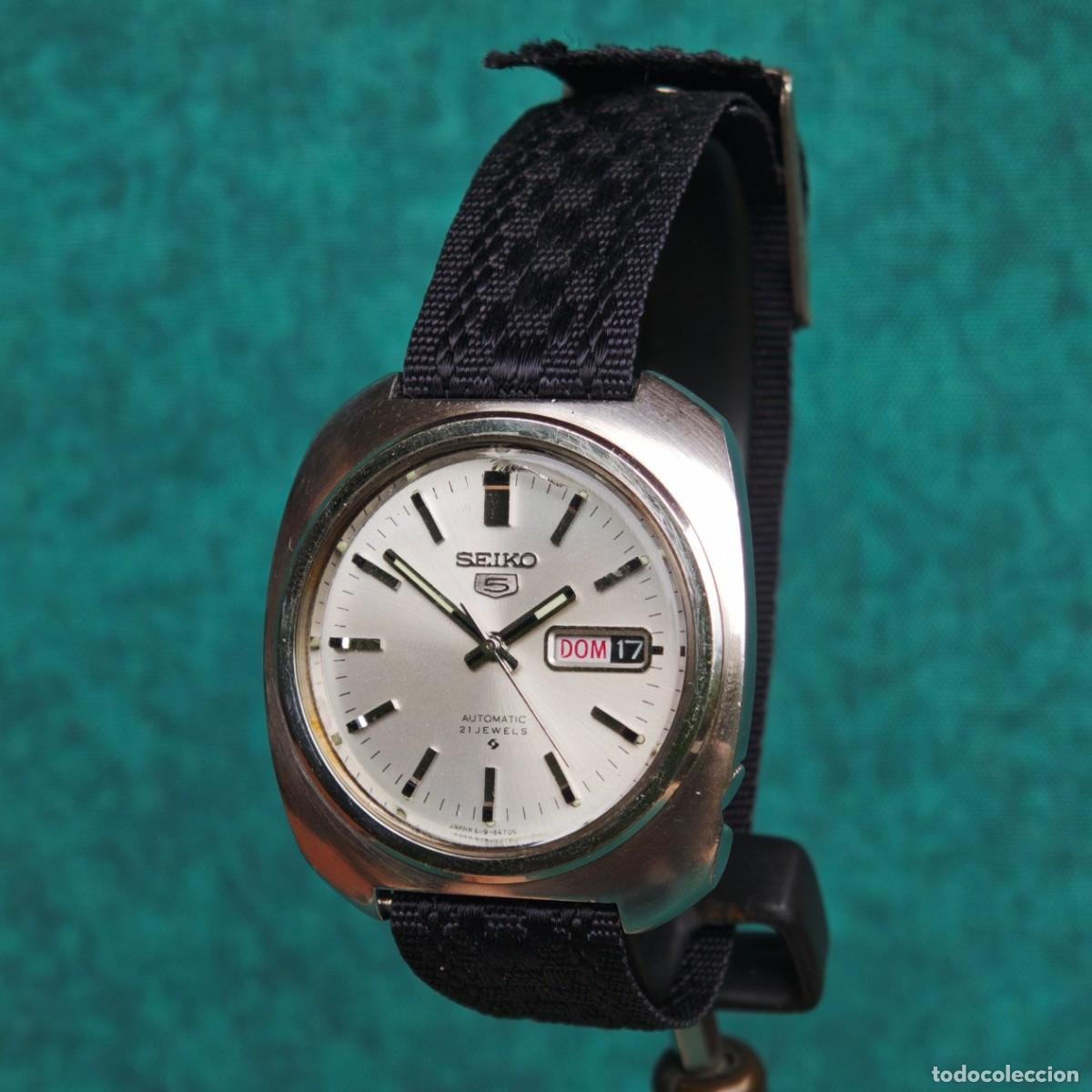 Vintage: SEIKO 5 Jumbo 38mm automatic reloj vintage 6119 montre orologio watch Japan