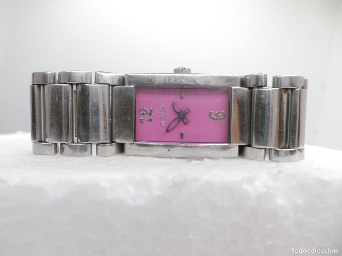 Vintage: Precioso Reloj de Se&ntilde;ora BIJOUS Modelo 0122 Esfera Rosa Magenta watches