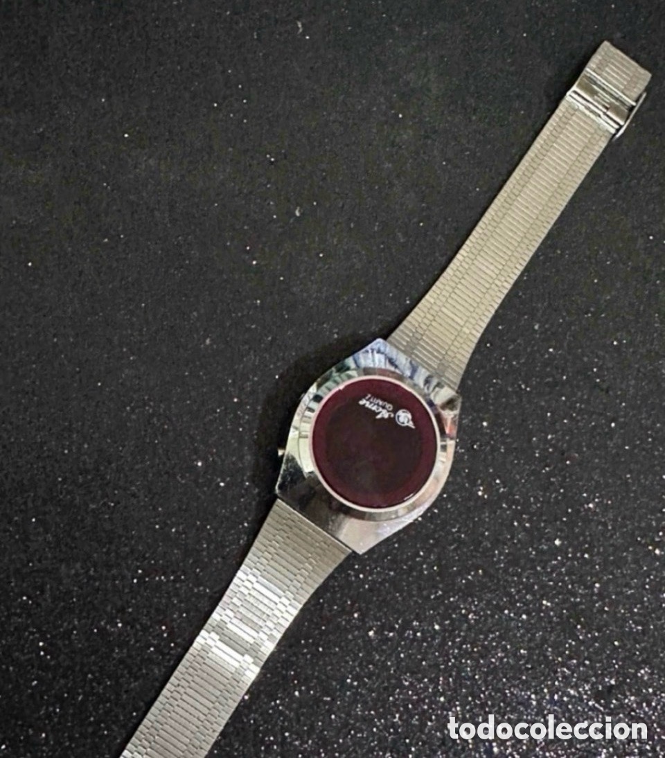 Vintage: Antiguo Reloj Digital AOME LID Rojo Quartz Vintage