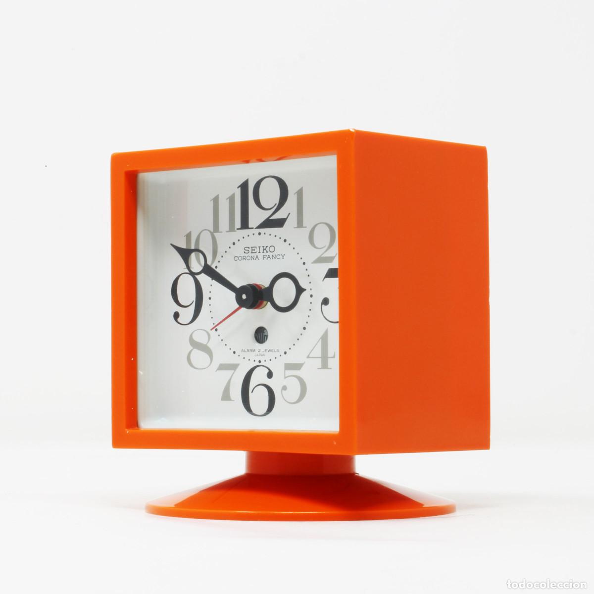 Vintage: Seiko Corona Fancy CF-547 Vintage Space Age Alarm Clock, Reloj Despertador A&ntilde;os 60, Mid-Century
