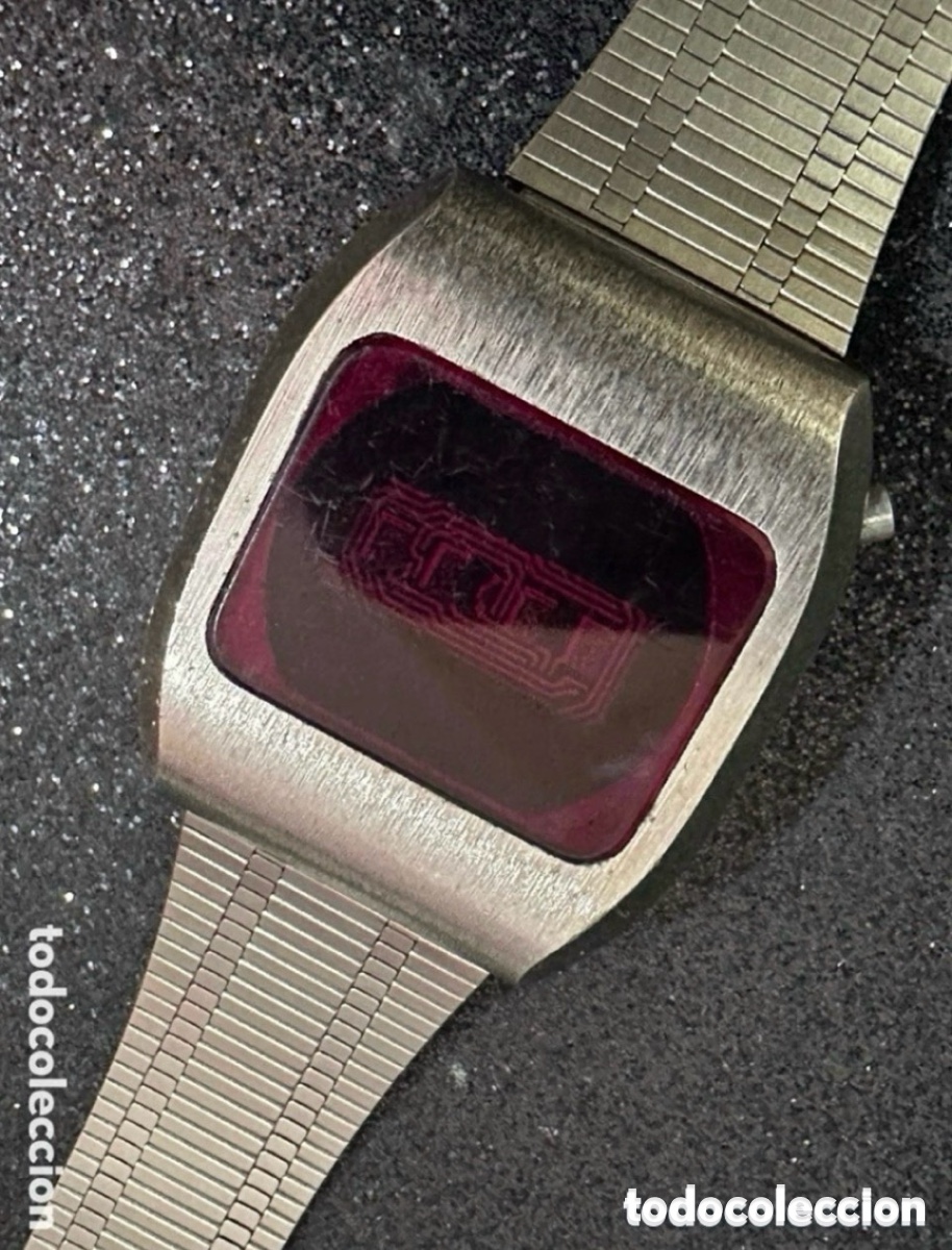 Vintage: Antiguo Reloj Digital LID Rojo Quartz Vintage