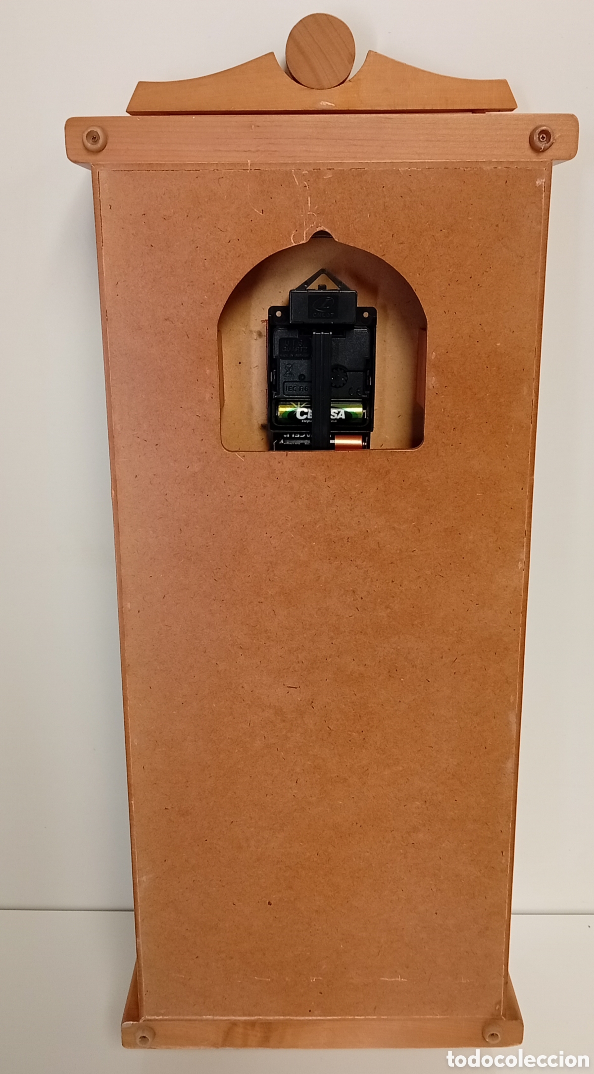 Vintage: .RELOJ DE PARED DE MADERA CON PENDULO - Foto 7