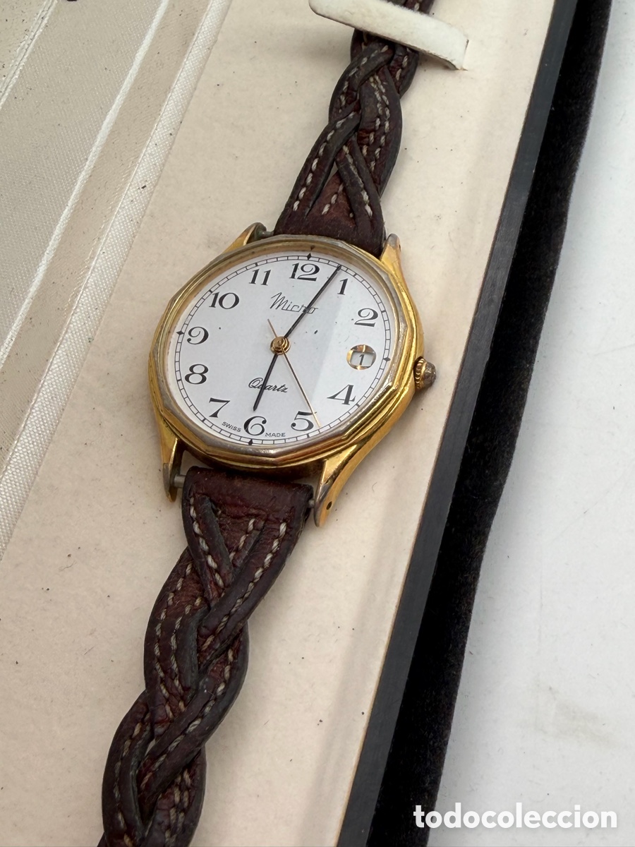 Vintage: Reloj Suizo en Caja Correa - Foto 3