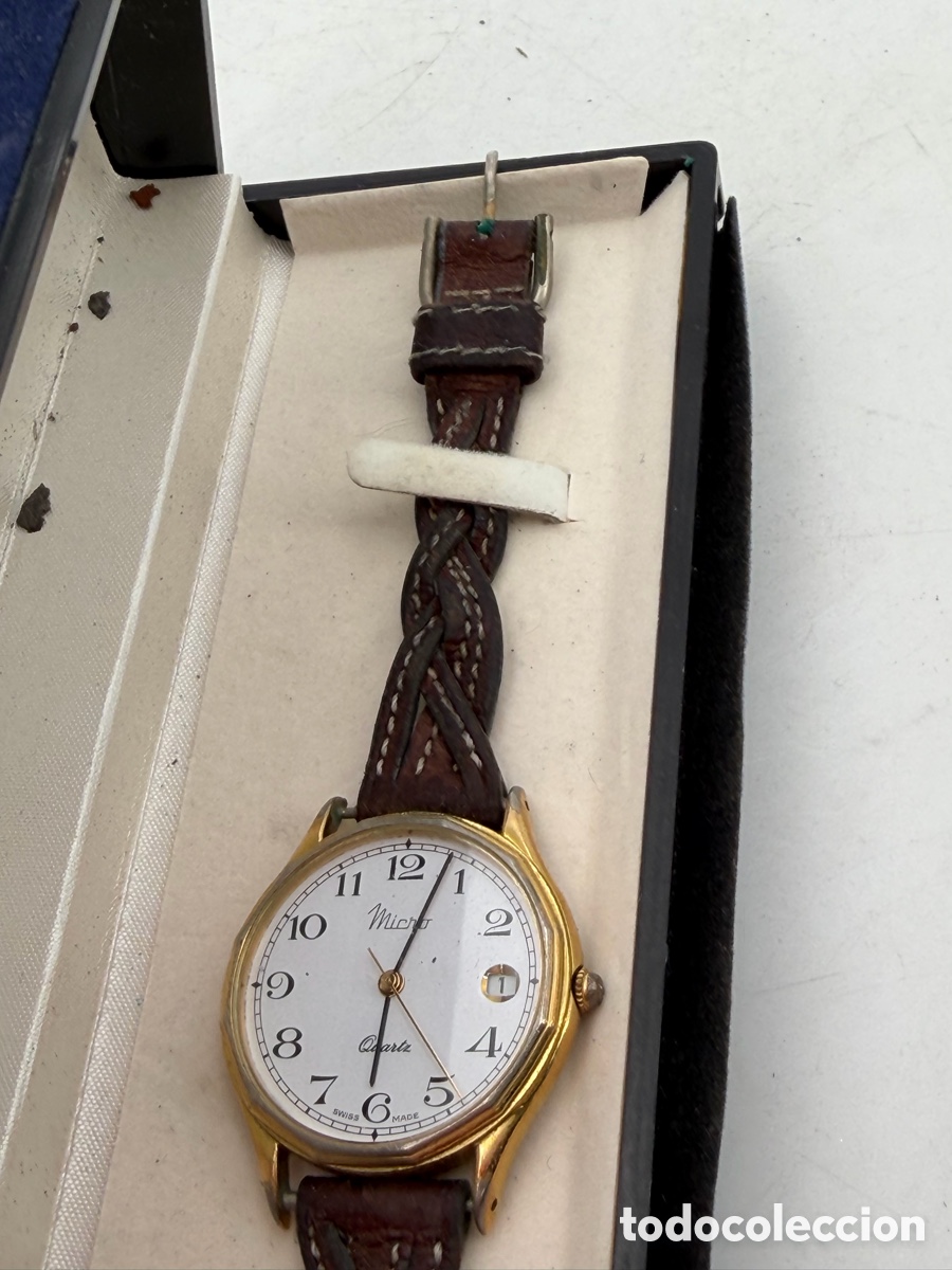 Vintage: Reloj Suizo en Caja Correa - Foto 6