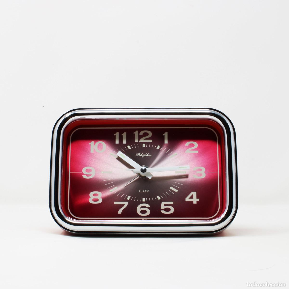 Vintage: Reloj despertador vintage Rhythm 3RA050 | Space Age japon&eacute;s a&ntilde;os 60 | Mid-Century-Modern