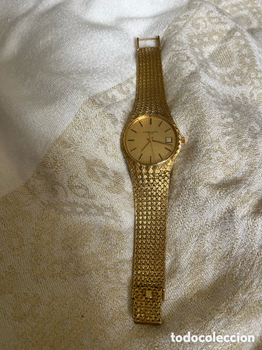 Vintage: Reloj Vintage Eterna matic de oro de ley