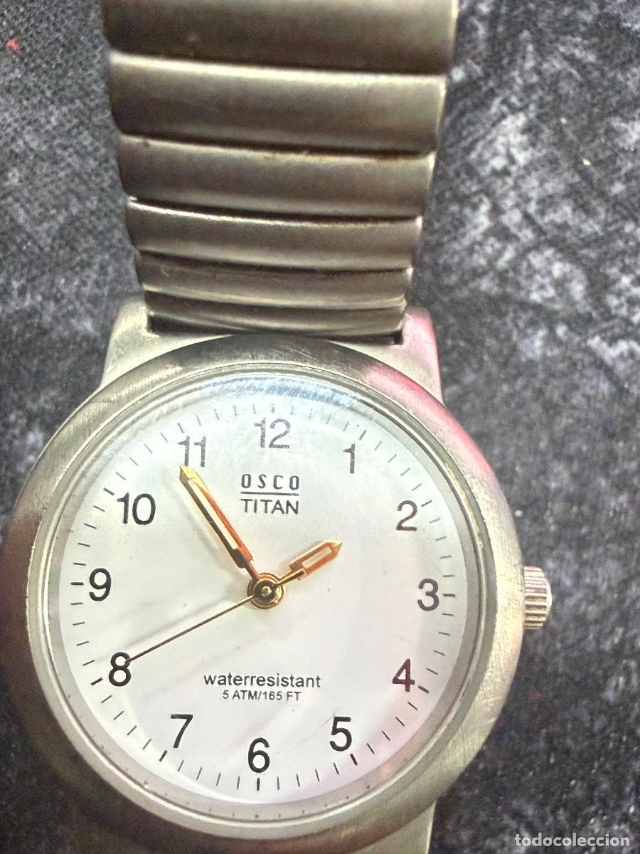 Vintage: Reloj OSCO TITAN Mujer Vintage Cuarzo Caja Titanio 5 ATM &ndash; Funciona Bater&iacute;a Nueva