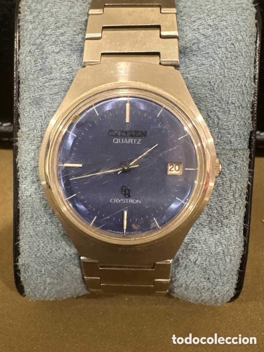 Vintage: Antiguo reloj CITIZEN CRYSTRON de Quartz,34MM sin contar Corona*DESCONOZCO SI FUNCIONA*