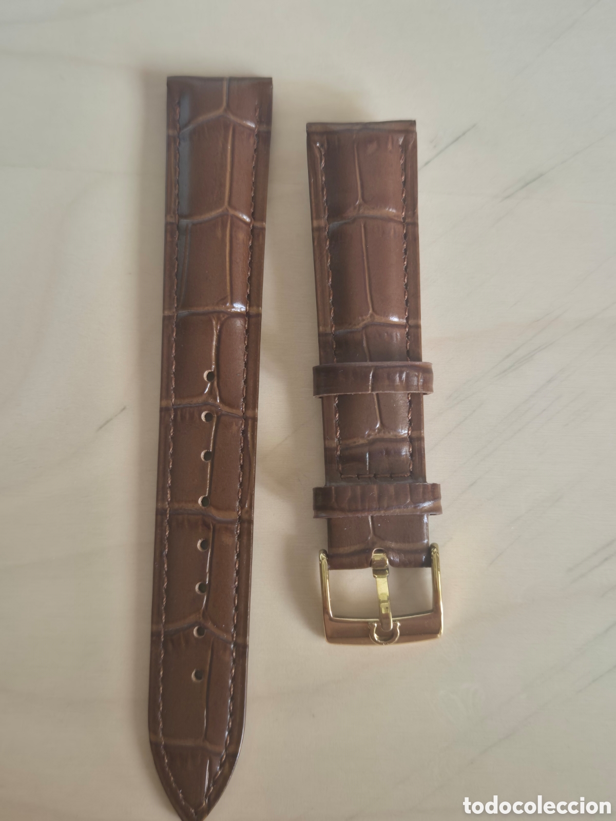 Vintage: Correa de piel para reloj Omega