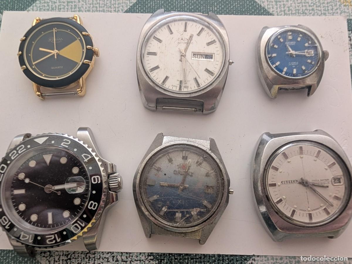 Vintage: Lote 6 relojes vintage (Seiko, Citizen, Orient) + 12 sumergibles