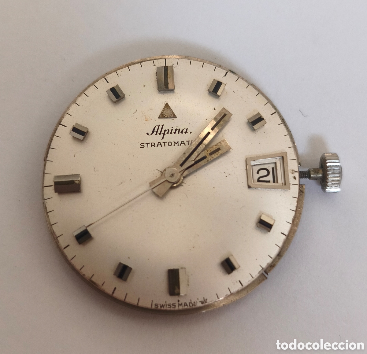 Vintage: Movimiento autom&aacute;tico alpina 581C, funcionando.