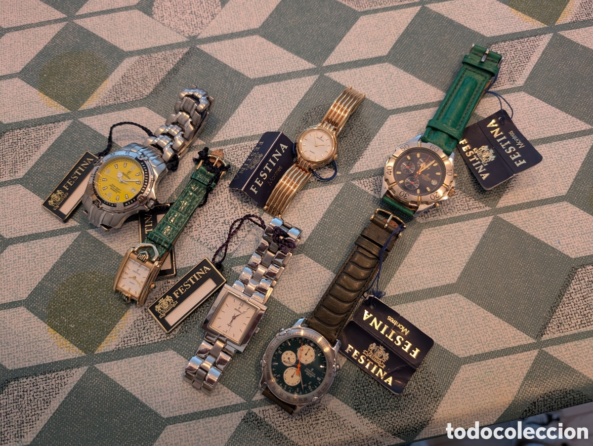 Vintage: Lote 6 relojes Festina nuevos
