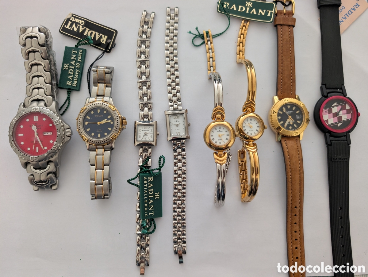 Vintage: Pack ocho relojes Radiant new old stock