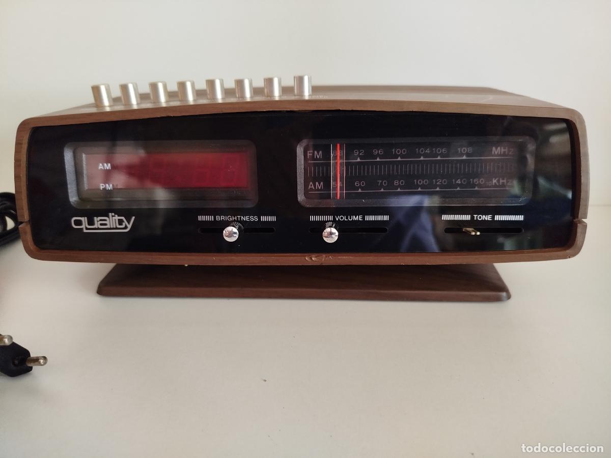 Vintage: Radio Reloj Despertador Digital Vintage &rdquo;Quality&rdquo; (A&ntilde;os 70/80) - Ideal Decoraci&oacute;n / Atrezo - No func