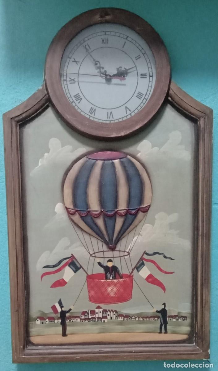 Vintage: Cuadro Reloj de madera