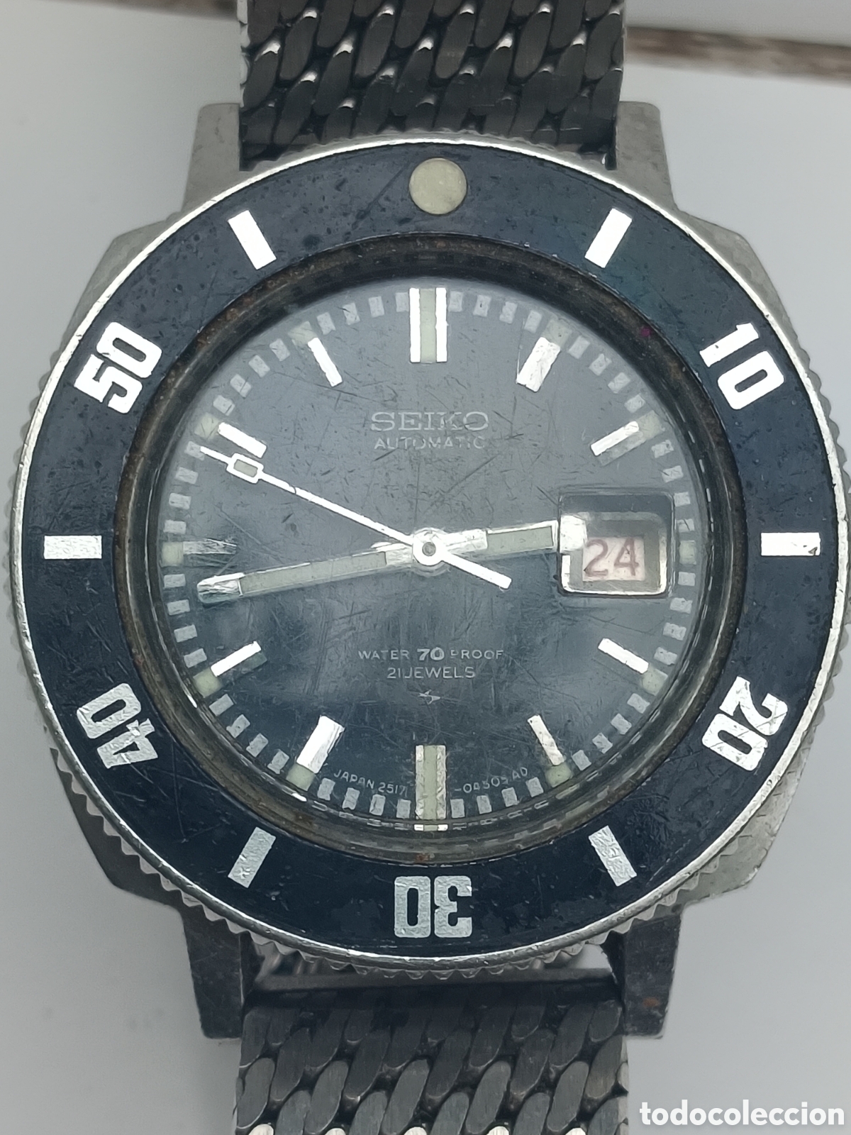 Vintage: Reloj Seiko autom&aacute;tico correa acero inoxidable