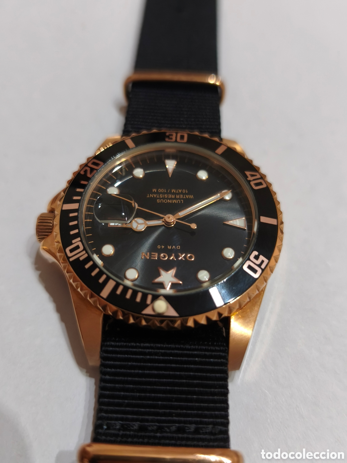 Vintage: Reloj Oxygen de cuarzo tipo submarino. Funcionando. - Foto 3