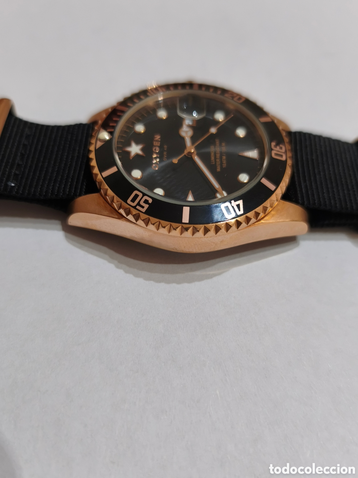 Vintage: Reloj Oxygen de cuarzo tipo submarino. Funcionando. - Foto 4