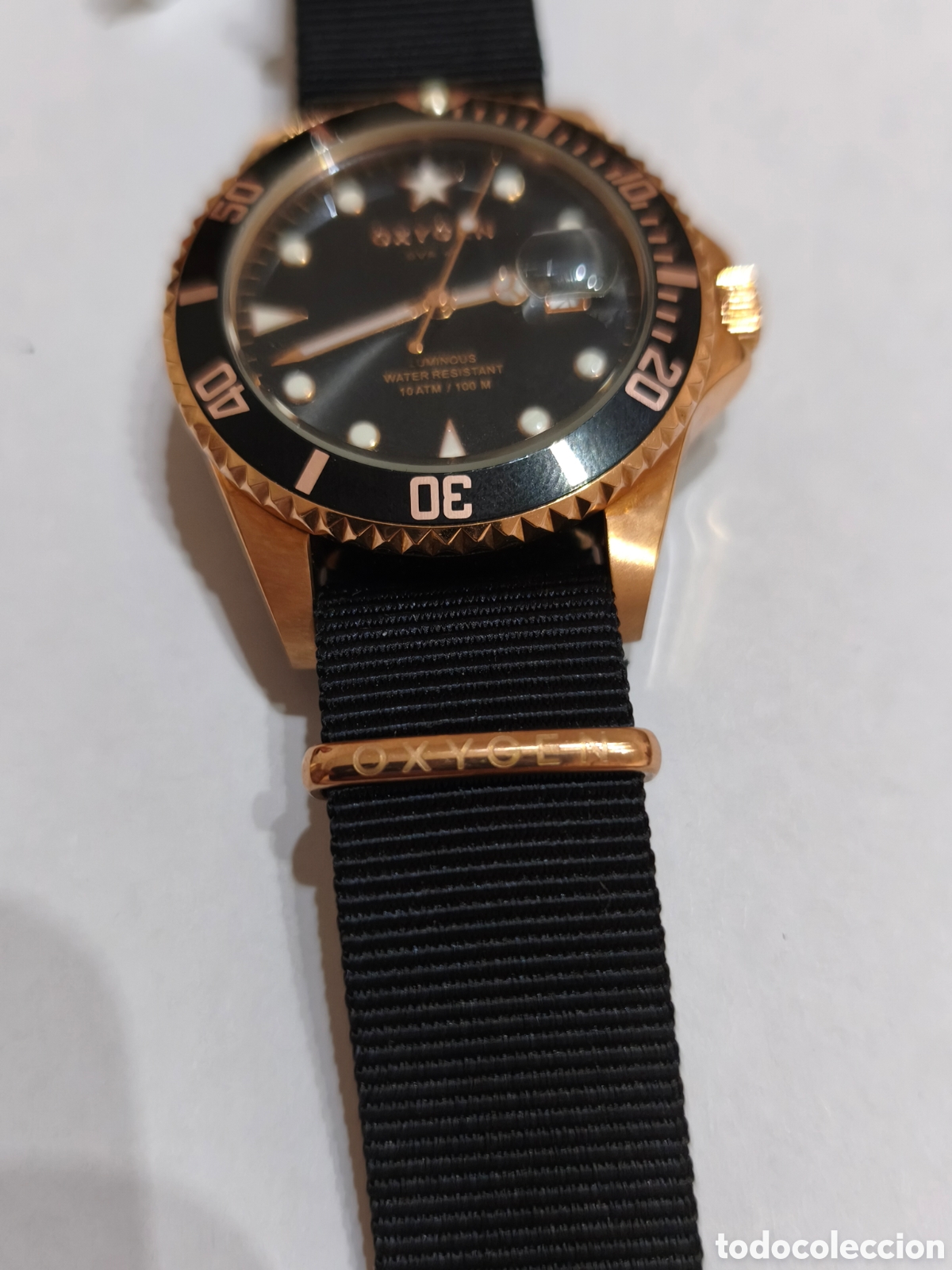 Vintage: Reloj Oxygen de cuarzo tipo submarino. Funcionando. - Foto 6