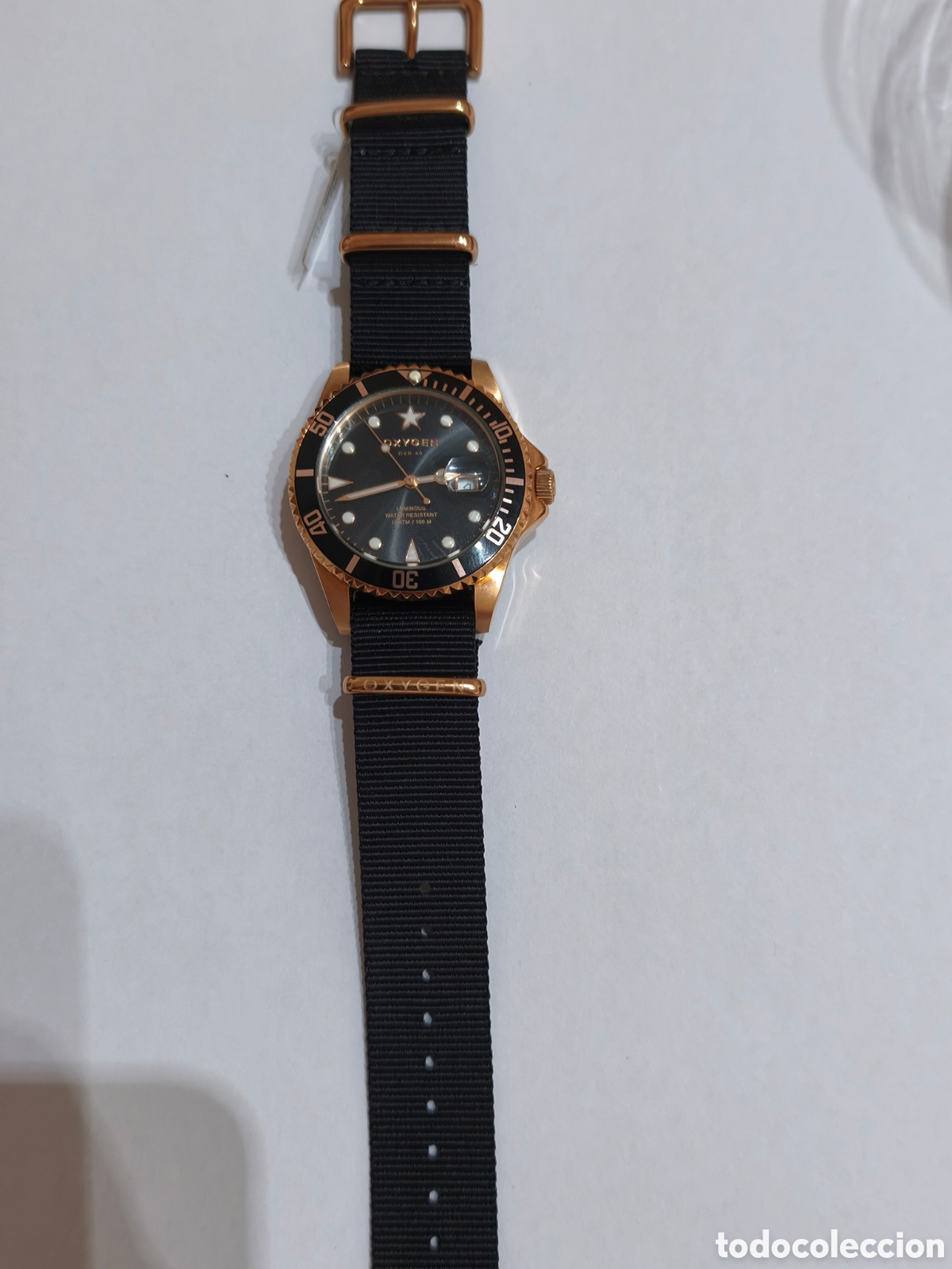 Vintage: Reloj Oxygen de cuarzo tipo submarino. Funcionando. - Foto 7