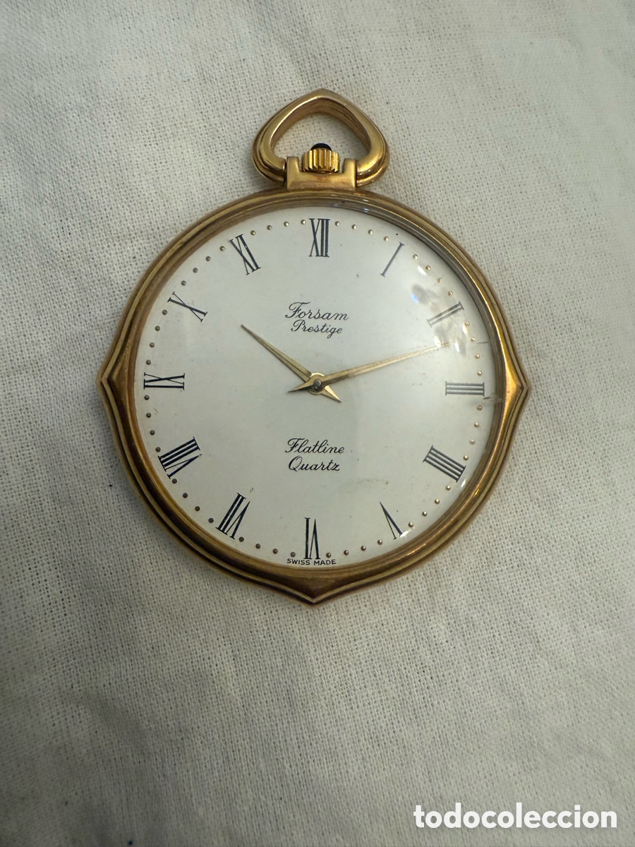 Vintage: RELOJ DE BOLSILLO FORSAM PRESTIGE FLATLINE QUARTZ &ndash; SWISS MADE