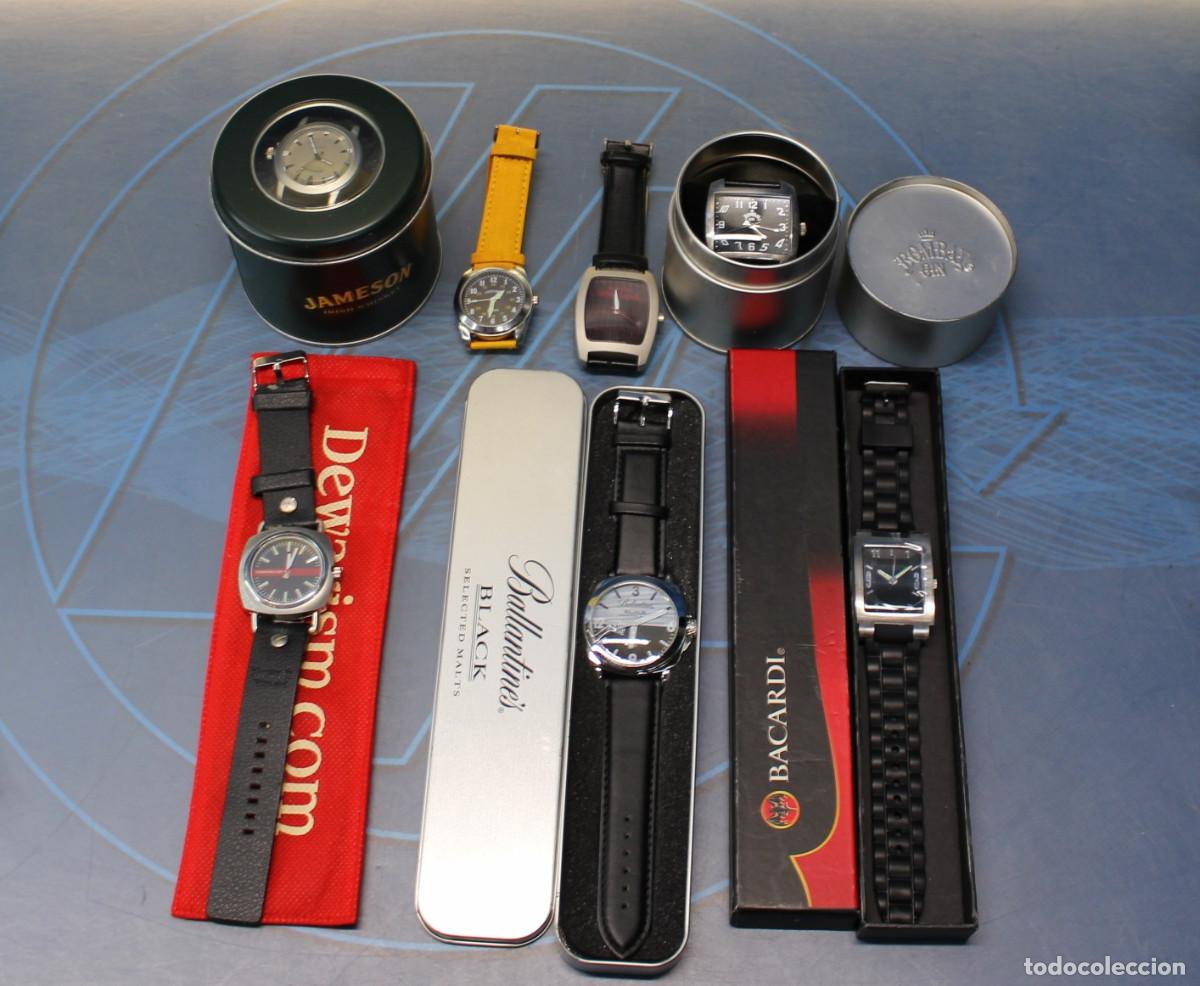 Vintage: 7 relojes de pulsera publicidad bebidas.
