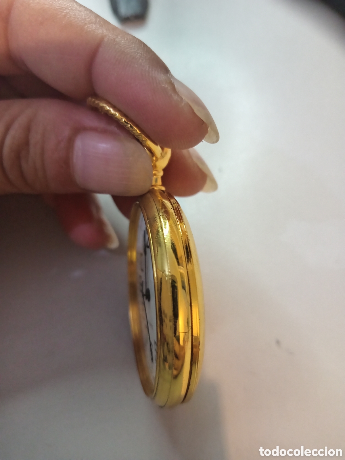 Vintage: Reloj de bolsillo a pilas - Foto 6