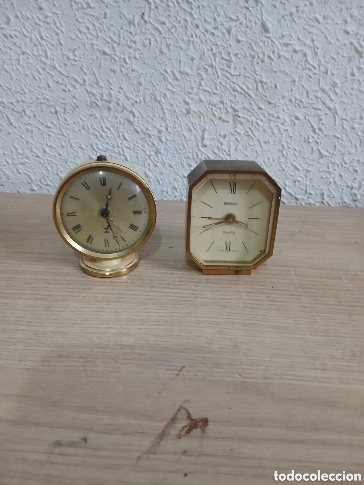 Vintage: 2 RELOJES DE MESA DESPERTADOR NO FUNCIONAN,,VER FOTOS