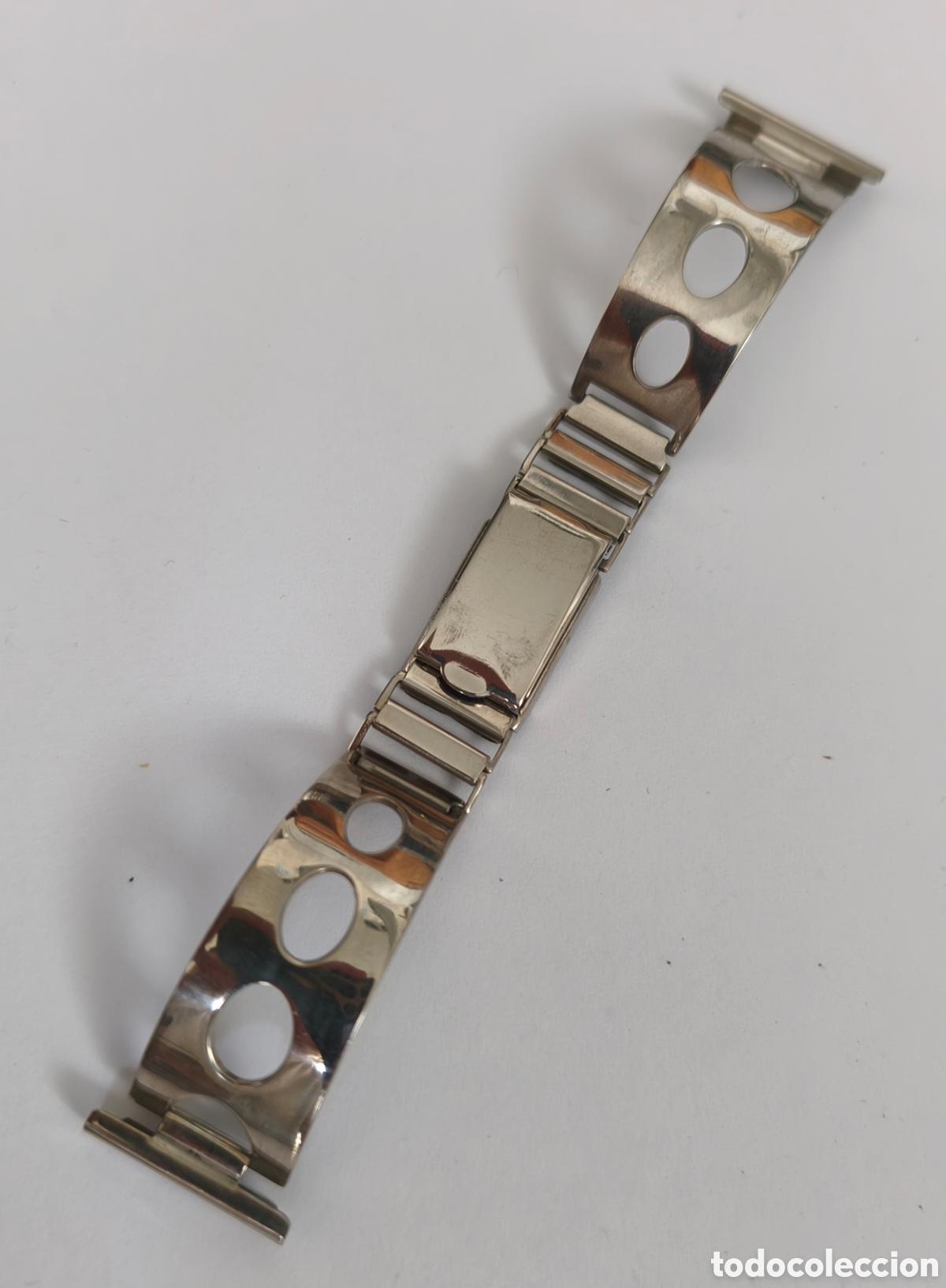 Vintage: Brazalete tipo rally para reloj de acero de 22mm.