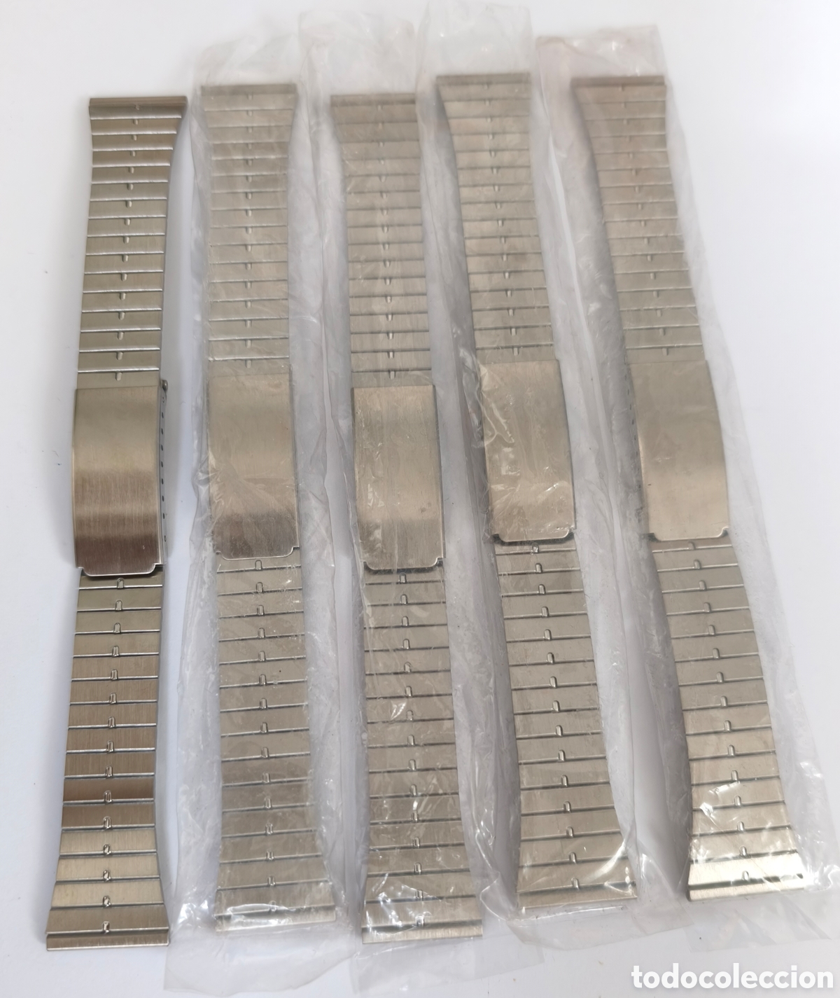 Vintage: Lote de 5 Brazalete de acero de 20mm.